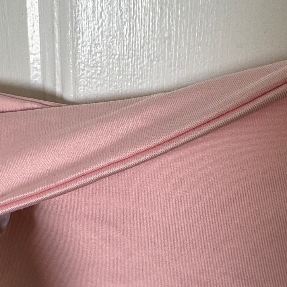 Soft Pink Double Layer Adjustable Strap Cami Tank Buttery Smooth Stretch S Y2K - Picture 5 of 6